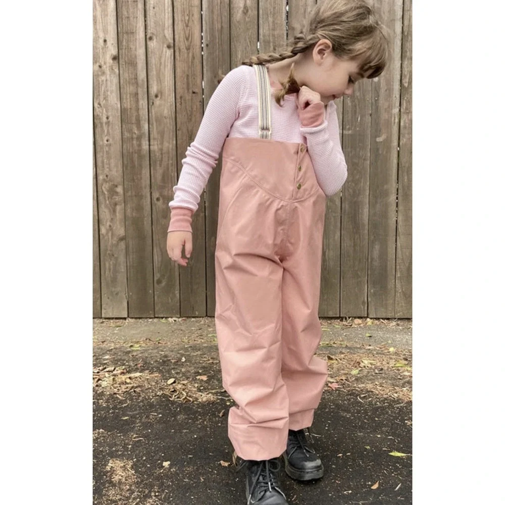 Fairechild Waterproof Rain Overall/Bibs Size 2 To 4 Years Dusty Rose